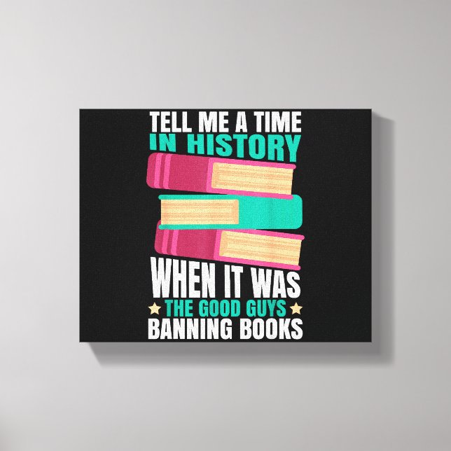 Banned Books Quote Canvas Print (Front)