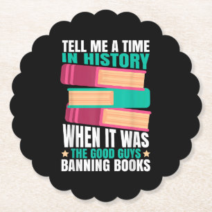 Banned Books Quote  Paper Coaster