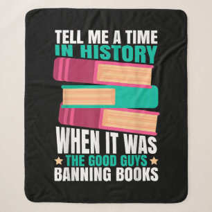 Banned Books Quote Sherpa Blanket