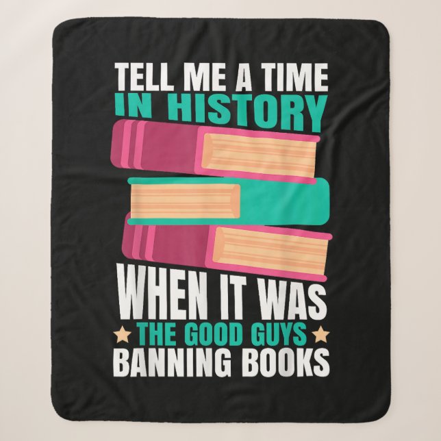 Banned Books Quote Sherpa Blanket (Front)