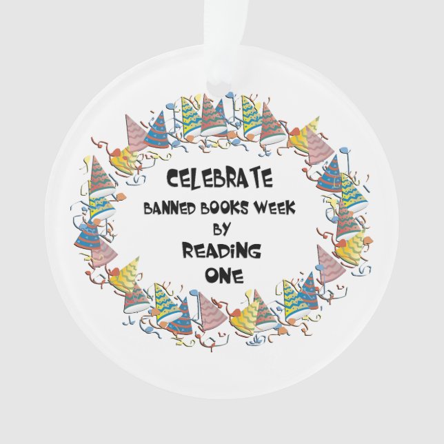 Banned Books Week Party Ornament (Front)