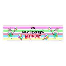 BANNER 12 X 48" BIRTHDAY PARTY - INSERT NAME