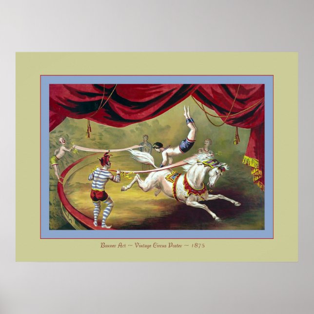 Banner Act  ~ Vintage Circus Poster (Front)