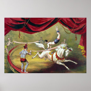 Banner Act ~ Vintage Circus Poster (1875).