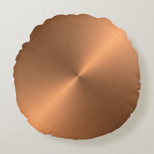 Banner background texture metal round cushion (Front)