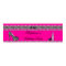 Banner Birthday Hot Pink Lipstick Zebra Leopard