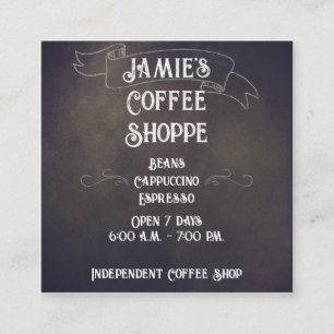 Banner Chalk Design Business Card