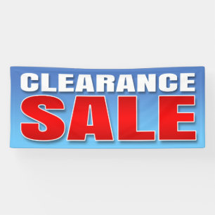 BANNER CLEARANCE SALE  - 2.5'x6'