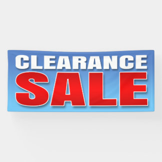 BANNER CLEARANCE SALE  - 2.5'x6'