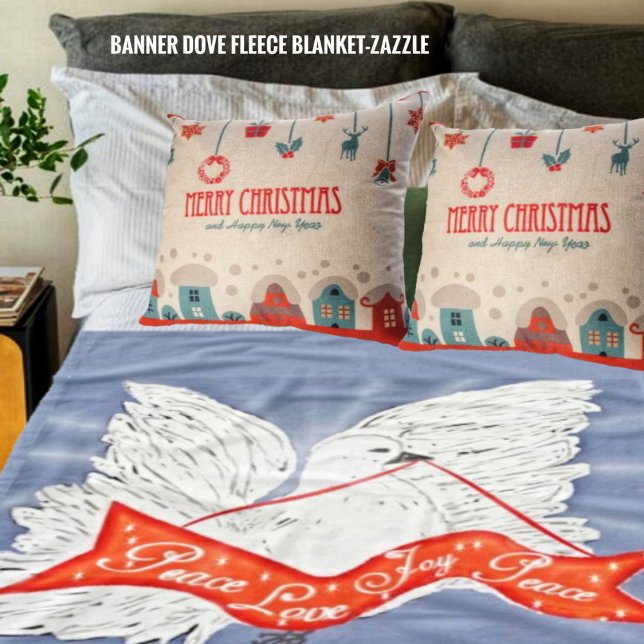 Banner Dove Fleece Blanket (Creator Uploaded)