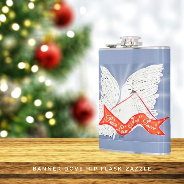 Banner Dove Hip Flask (Creator Uploaded)