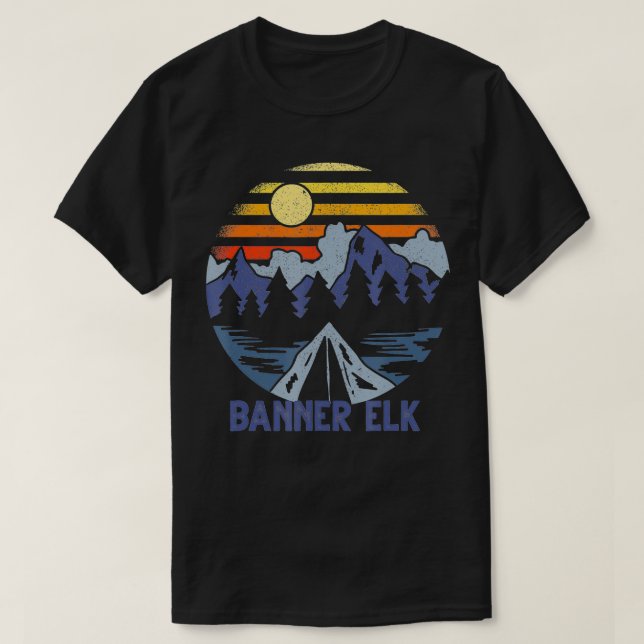 Banner Elk, North Carolina Blue Ridge Mountains Ca T-Shirt (Design Front)