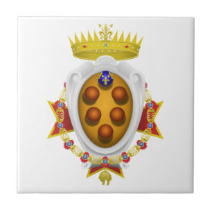 Banner Grand Duchy of Tuscany Tile
