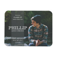 Banner Grey Photo Graduation Announcement