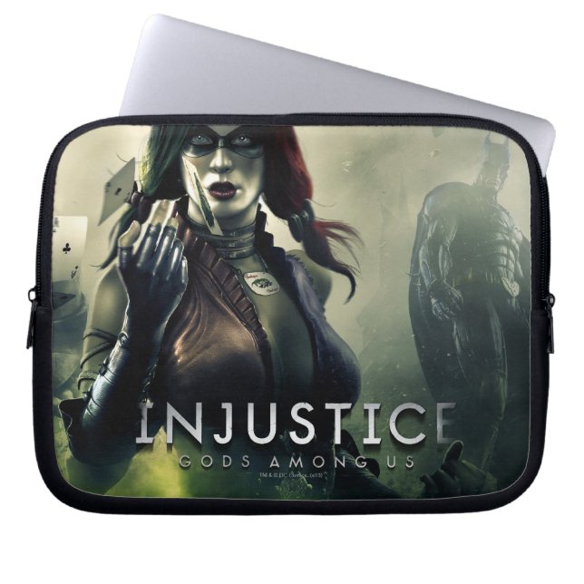 Banner: Grundy, Harley, Batman Laptop Sleeve (Front)