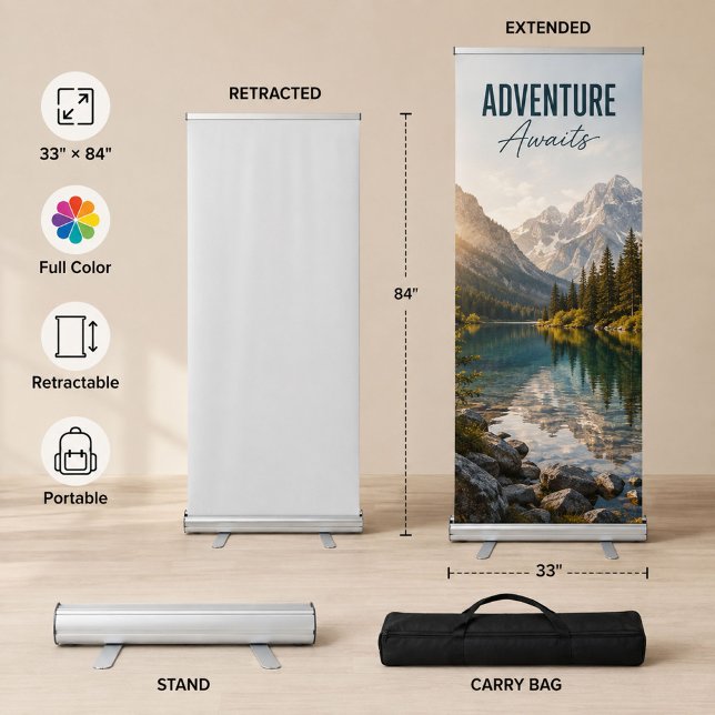 Banner Holder Stand | Pop Up Display Frame (Creator Uploaded)