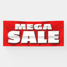 BANNER MEGA SALE  - 2.5'x6'