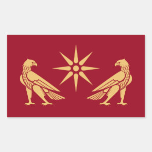 Banner of Artaxiad dynasty (Armenia) Rectangular Sticker