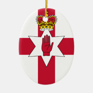 Banner of Northern Ireland Ceramic Tree Decoration