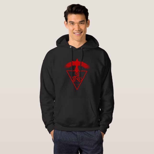 Banner of the Morrigan Black Hoddie Hoodie (Front Full)