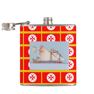 Banner of the Navy Tuscany Medici Hip Flask