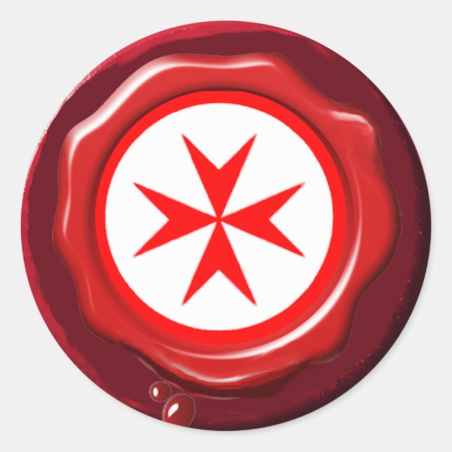 Banner of the Navy Tuscany Medici RED WAX SEAL (Front)