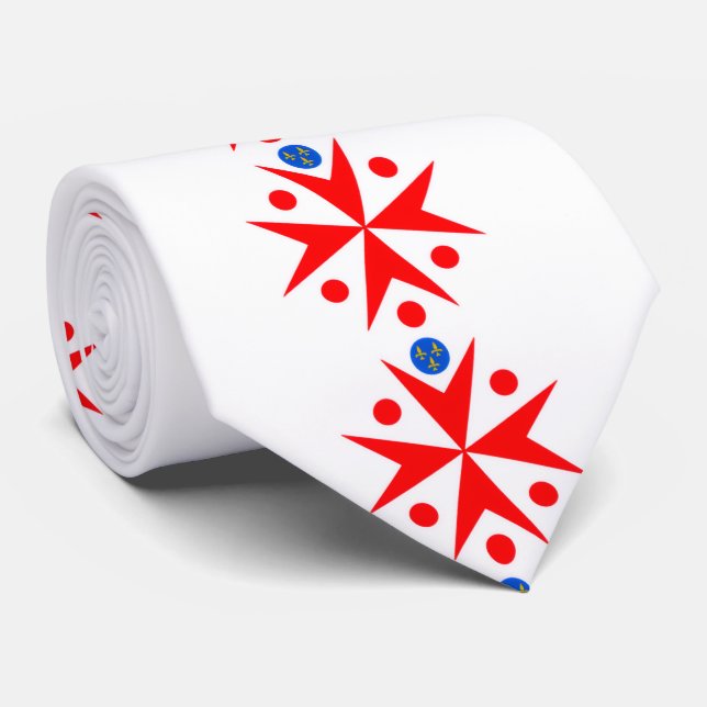 Banner of the Navy Tuscany Medici Tie (Rolled)