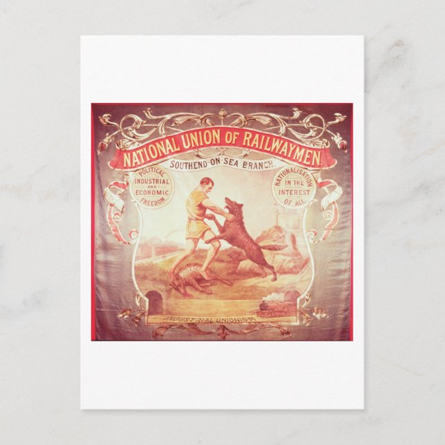 Banner of the Southend-on-Sea branch of the Nation Postcard (Front)