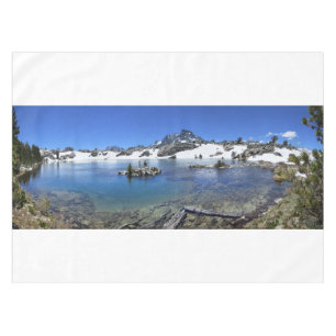 Banner Peak and a Mountain Lake - Sierra Nevada Tablecloth