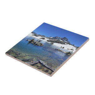 Banner Peak and a Mountain Lake - Sierra Nevada Tile