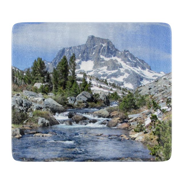 Banner Peak from Thousand Island - Sierra Nevada Cutting Board (Front)
