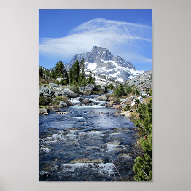 Banner Peak from Thousand Island - Sierra Nevada Poster (Front)