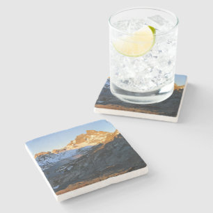 Banner Peak Sunrise Garnet Lake - John Muir Trail Stone Coaster