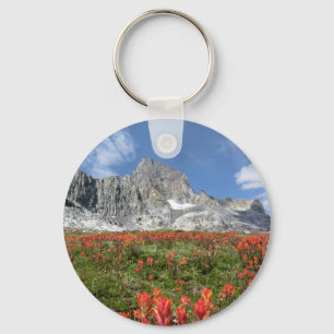 Banner Peak Wildflowers - Ansel Adams Wilderness Key Ring