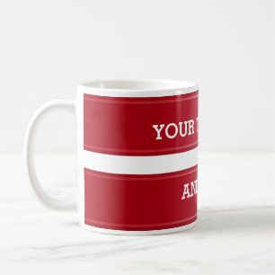 BANNER red gradient + your text Coffee Mug