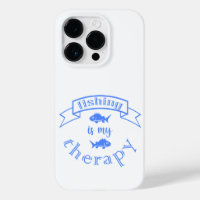 Banner ribbon quote Fishing is my therapy