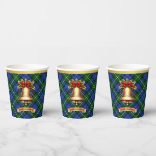 Bannerman Personalised Tartan Christmas Paper Cups