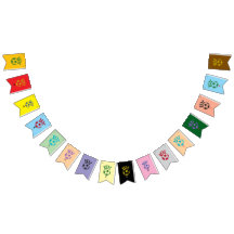 bannière à fanions Footprints of Glory – World Cup