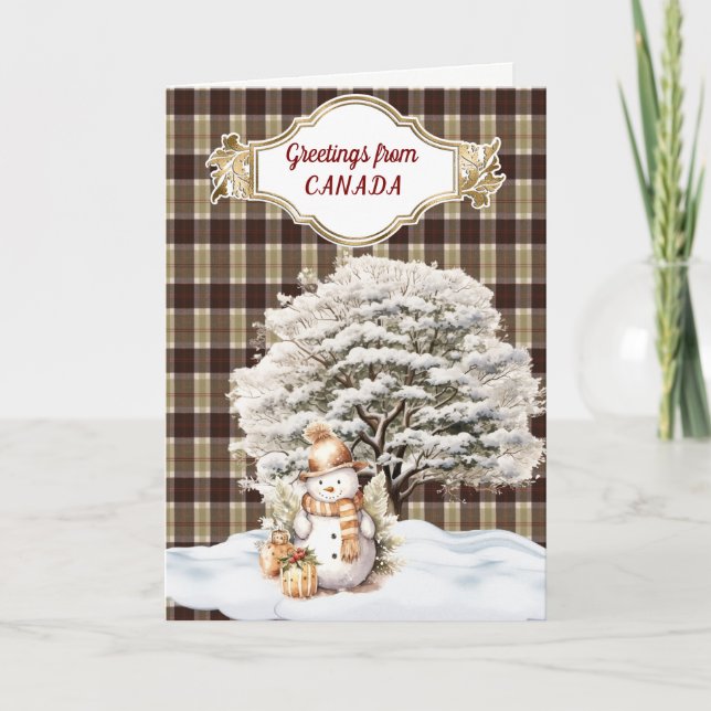 Bannockbane Tartan Christmas  Holiday Card (Front)