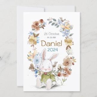 Banny Rabet new born Greeting cards