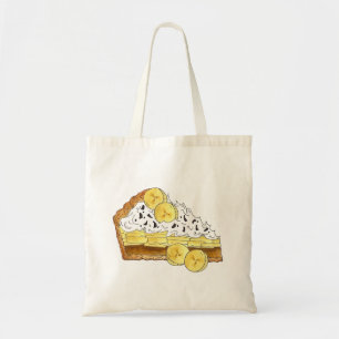 Banoffee Banana Toffee Pie Slice UK British Food Tote Bag