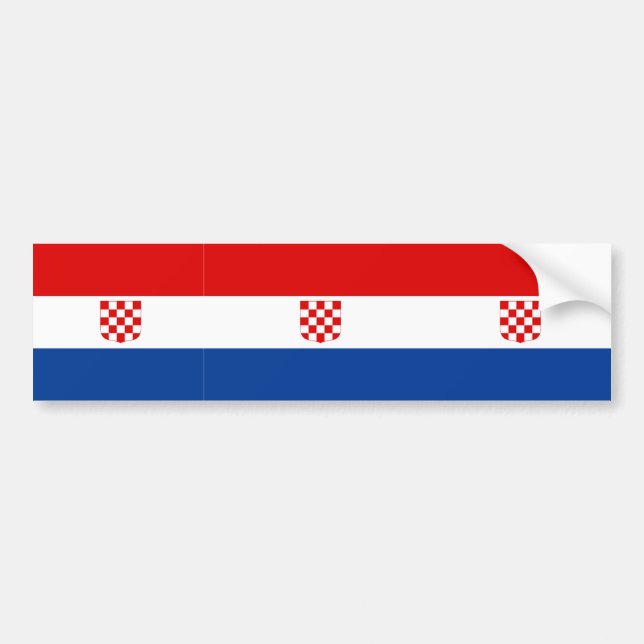 Banovina Of Croatia, Croatia flag Bumper Sticker (Front)