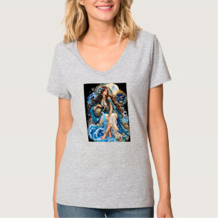 Banoy-e Tir – Persian Water Goddess Fantasy Woman T-Shirt