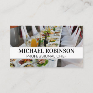 Banquet Catering   Culinary Business Card