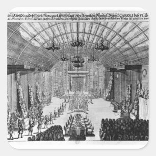 Banquet in the Romer Hall at Frankfurt-am-Main Square Sticker