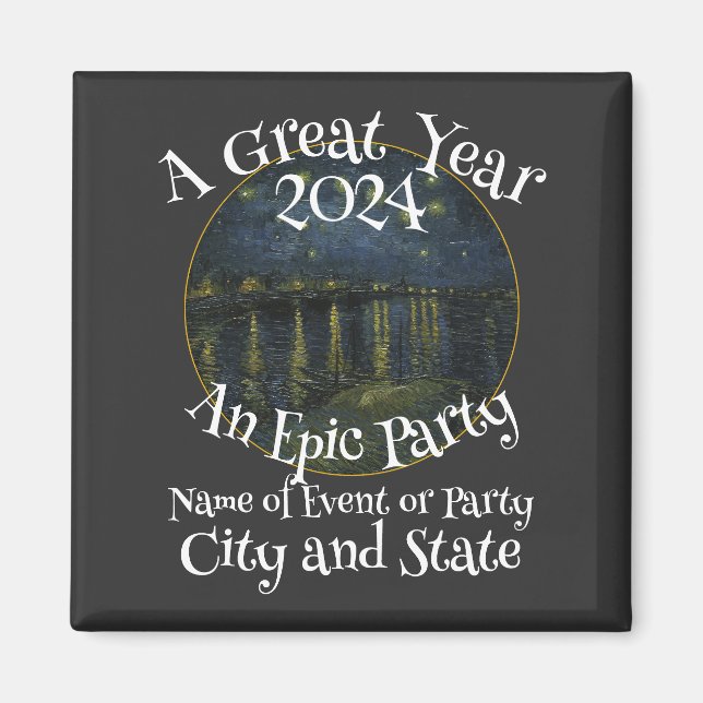 Banquet Tea Garden Surprise Party Block 2024 Magnet (Front)