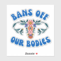 Bans Off Our Bodies Floral Uterus Pro-Choice Vinyl