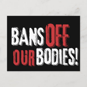 Bans Off Our Bodies Pro-Choice  Postcard