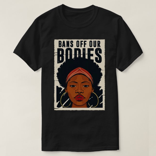 Bans Off Our Bodies Reproductive Freedom Womens Ri T-Shirt (Design Front)