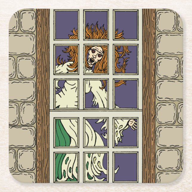 Banshee Square Paper Coaster (Front)